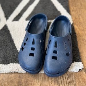 Blue inspired slide on shoes